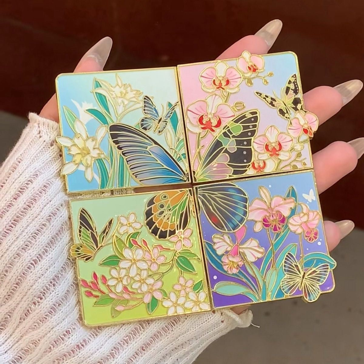 Luminous Butterfly Fridge Magnet Set